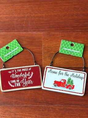 Festive Holiday Ornament Set - NWT